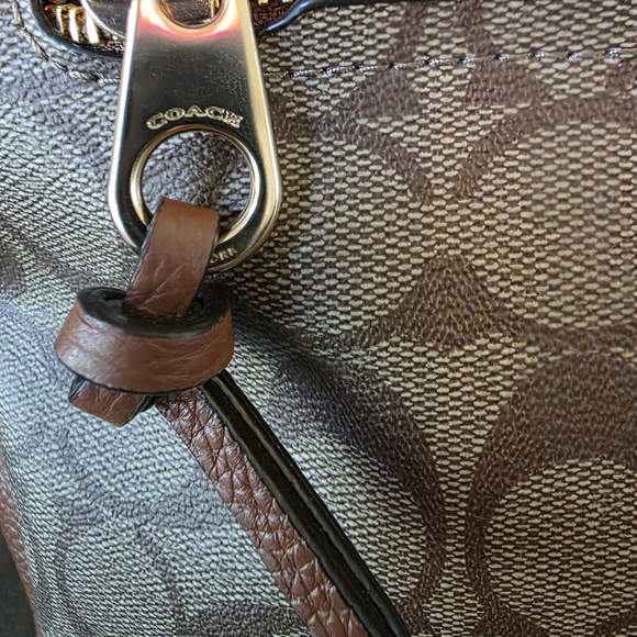 Coach Pennie Shoulder/Crossbody Bag In Signature Canvas With Leather Trim - Picture 3 of 12